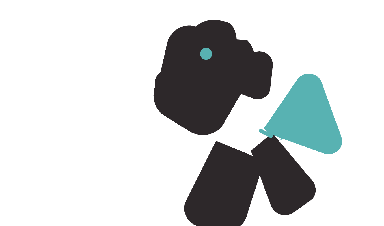 The AI-generated SVG output: abstract geometric blobs rather than a recognisable silhouette